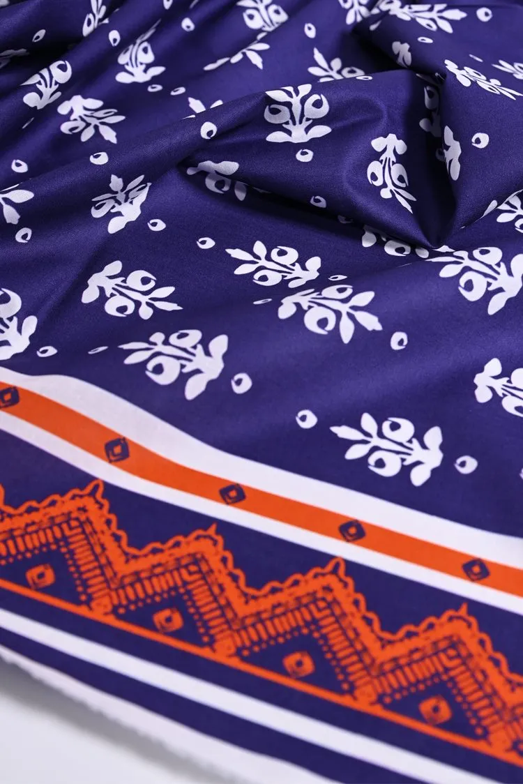 1-PC Kurti Unstitched Cambric Lawn