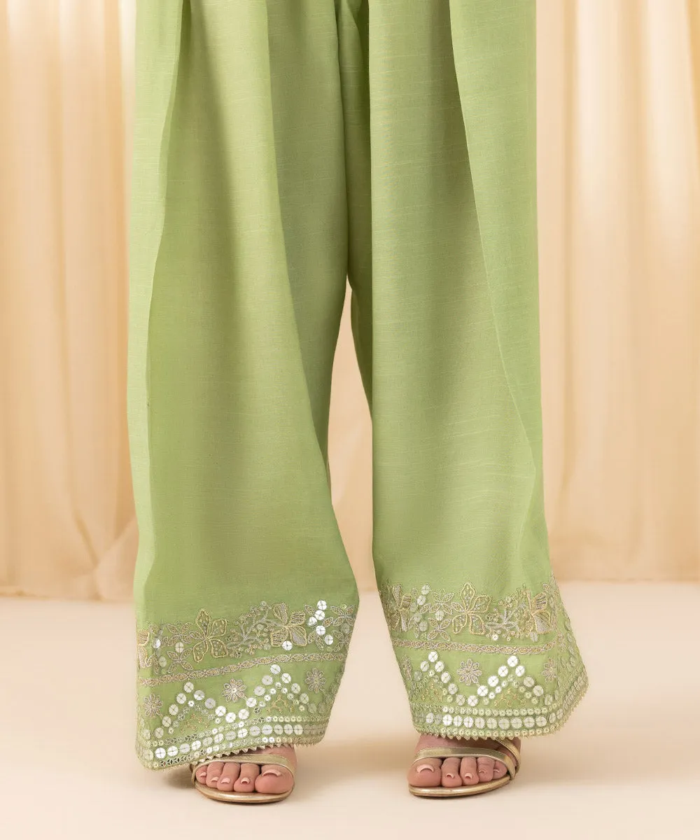 3 Piece -  Embroidered Organza Suit