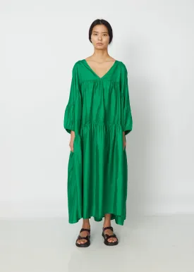 Grass Green Airi Maxi Dress - Elegant Full-Length Gown