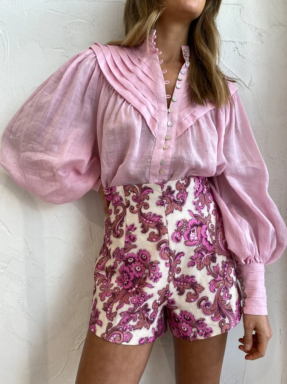 Sure, the optimized title for this product could be Stylish Candy Pink Alemais Halcyon Shirt for Women.