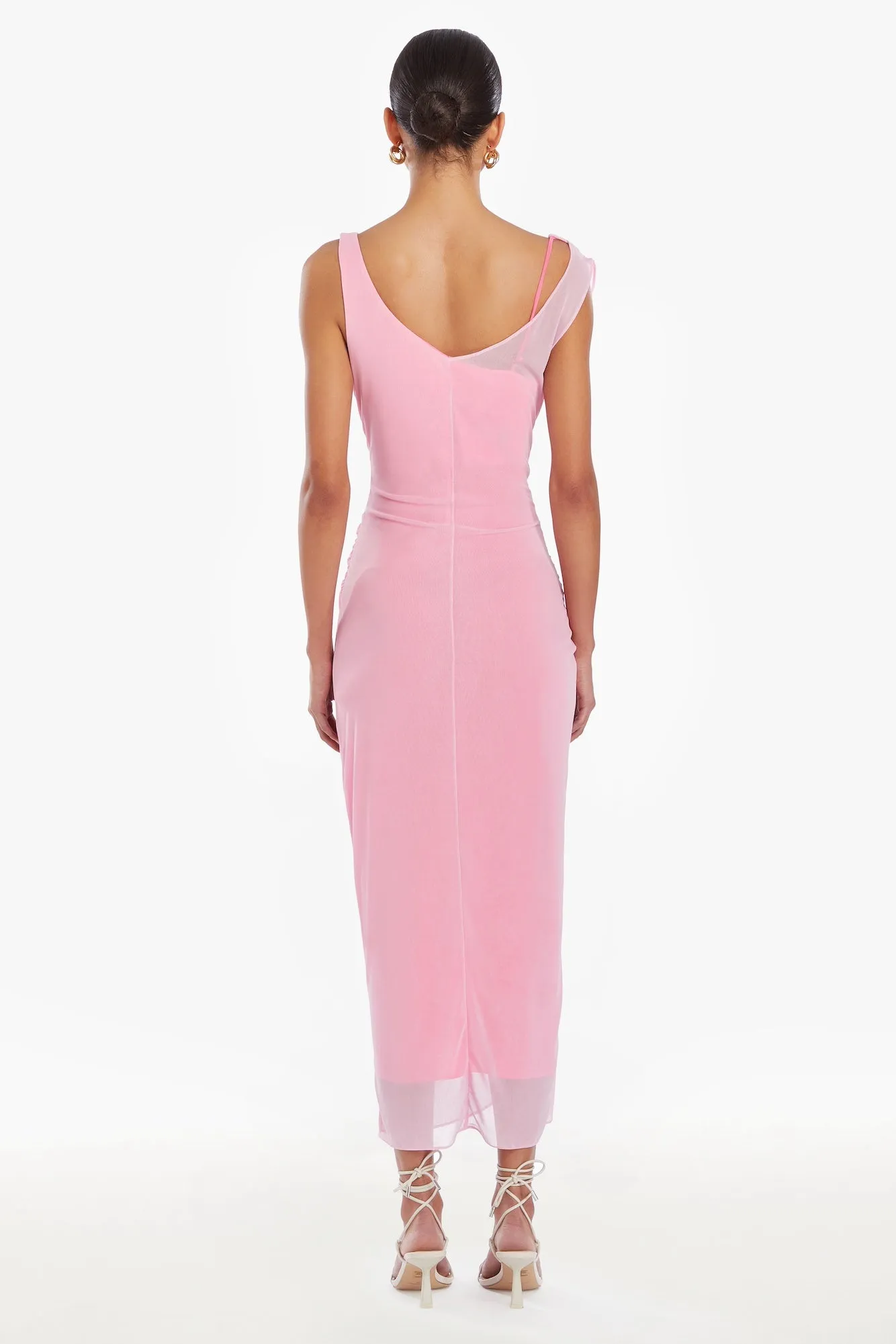Aliana Elegant A-Line Dress with Floral Embroidery