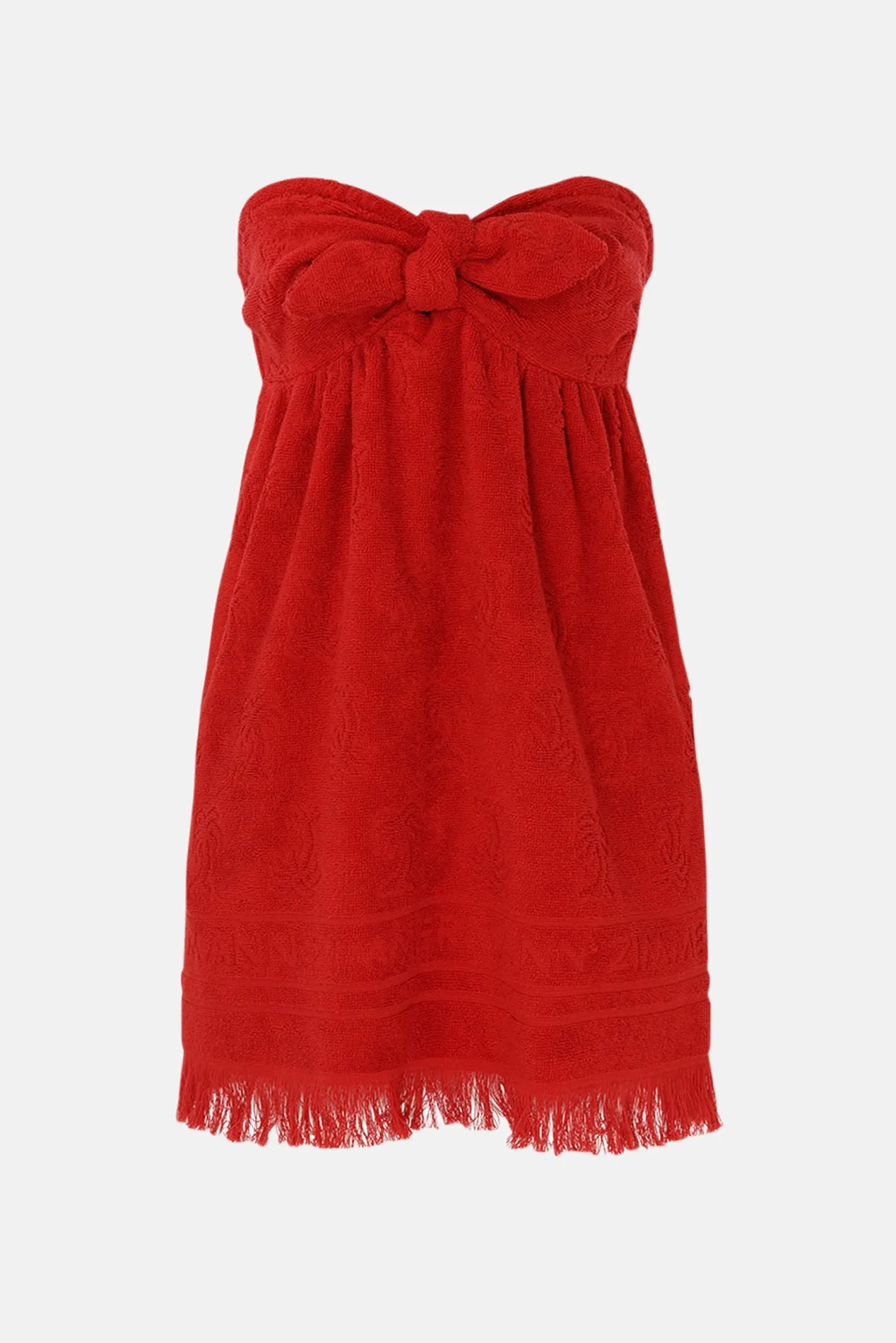 Alight Toweling Mini Dress Red