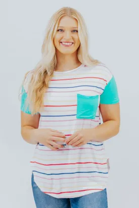 All In Multicolored Tee