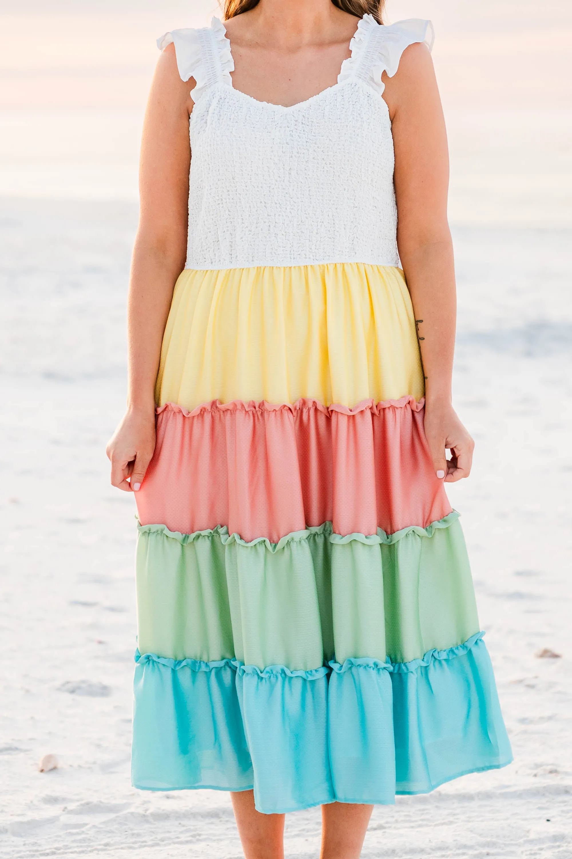 Always Happy Maxi Dress, White
