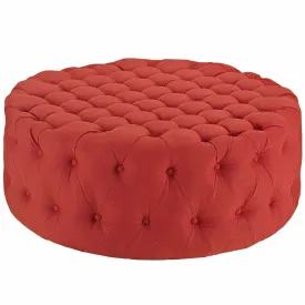 Amour Upholstered Fabric Ottoman