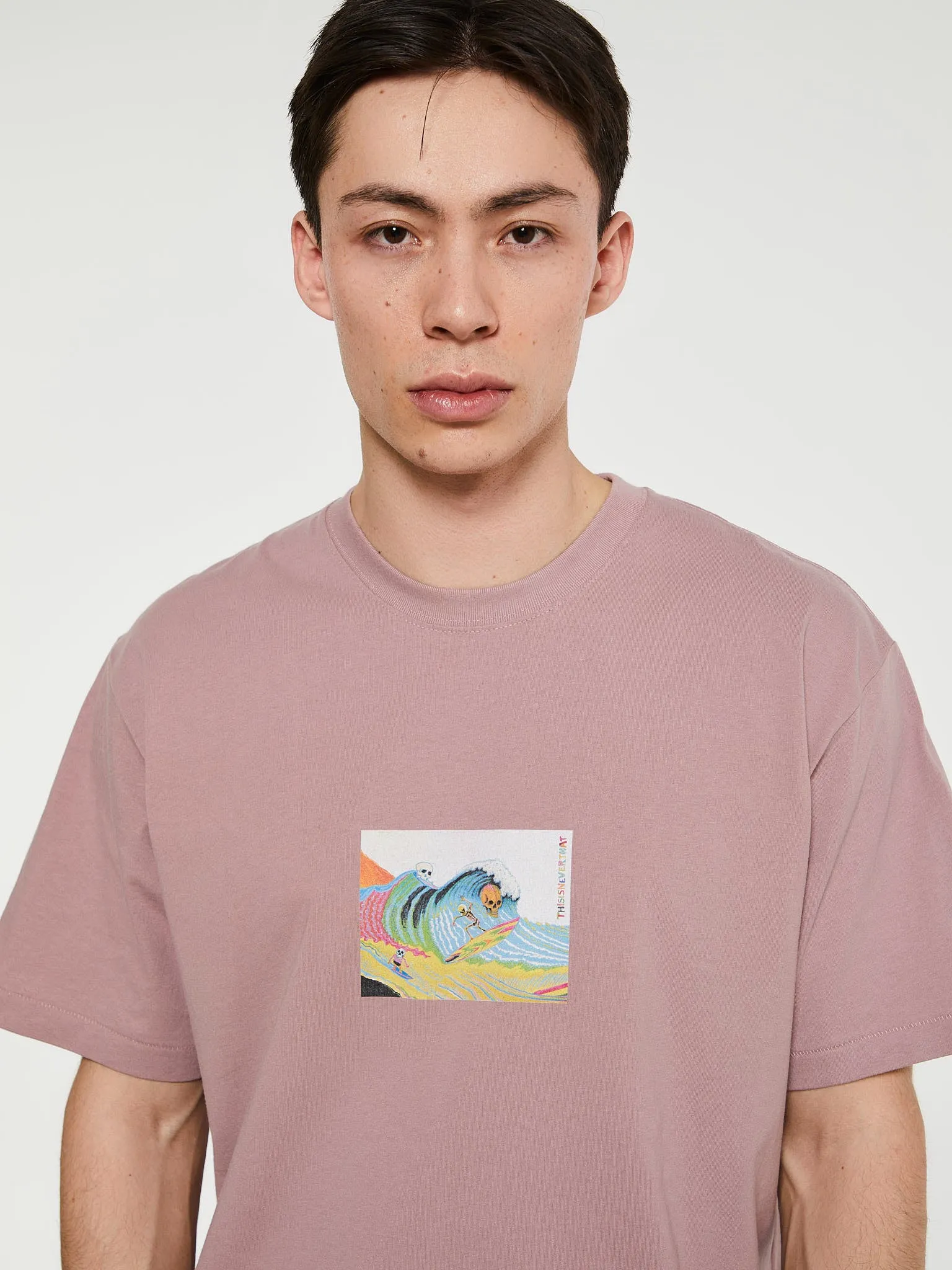 Amped T-Shirt in Dusty Pink