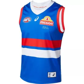 ASICS Western Bulldogs 2024 AFL Home Adults Replica Guernsey
