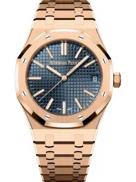 Certainly! Here’s an optimized title for the e-commerce product with added modifiers:

**Audemars Piguet Royal Oak Selfwinding 41mm - Exquisite Rose Gold Case with Striking Blue Dial (Model: 15510OR.OO.1320OR.03)**

This title highlights the key features and makes it more attractive for potential buyers.