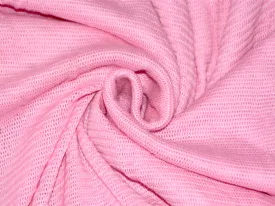 Baby Pink Cotton Crochet Fabric