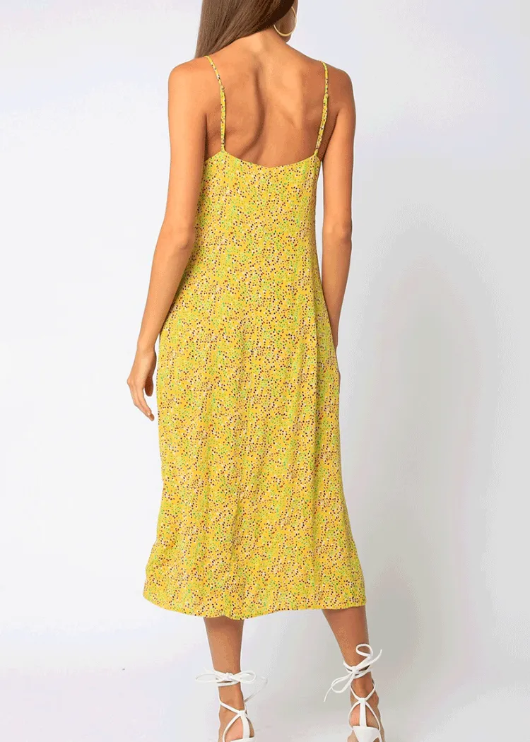 Final Sale Banana Print Beach Dress
