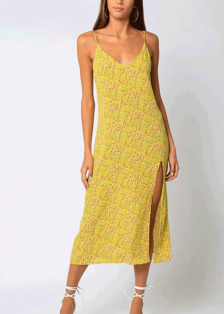 Final Sale Banana Print Beach Dress