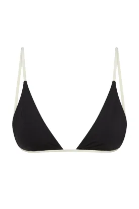 Barbados Top - Black/Ivory