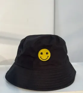 Black/Smiley Pier Hat - FINAL SALE