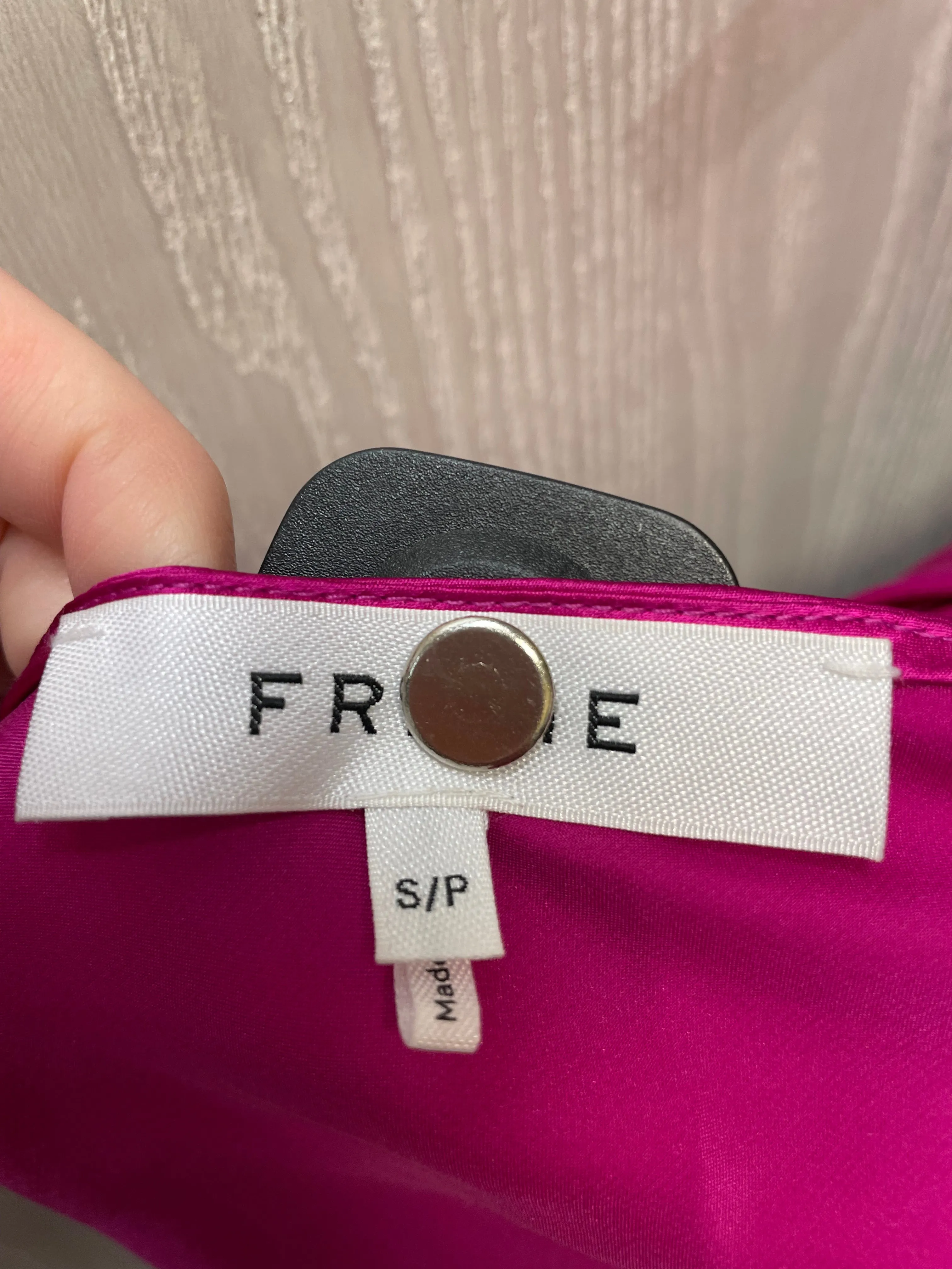 Blouse Sleeveless By Frame In Pink, Size:S
