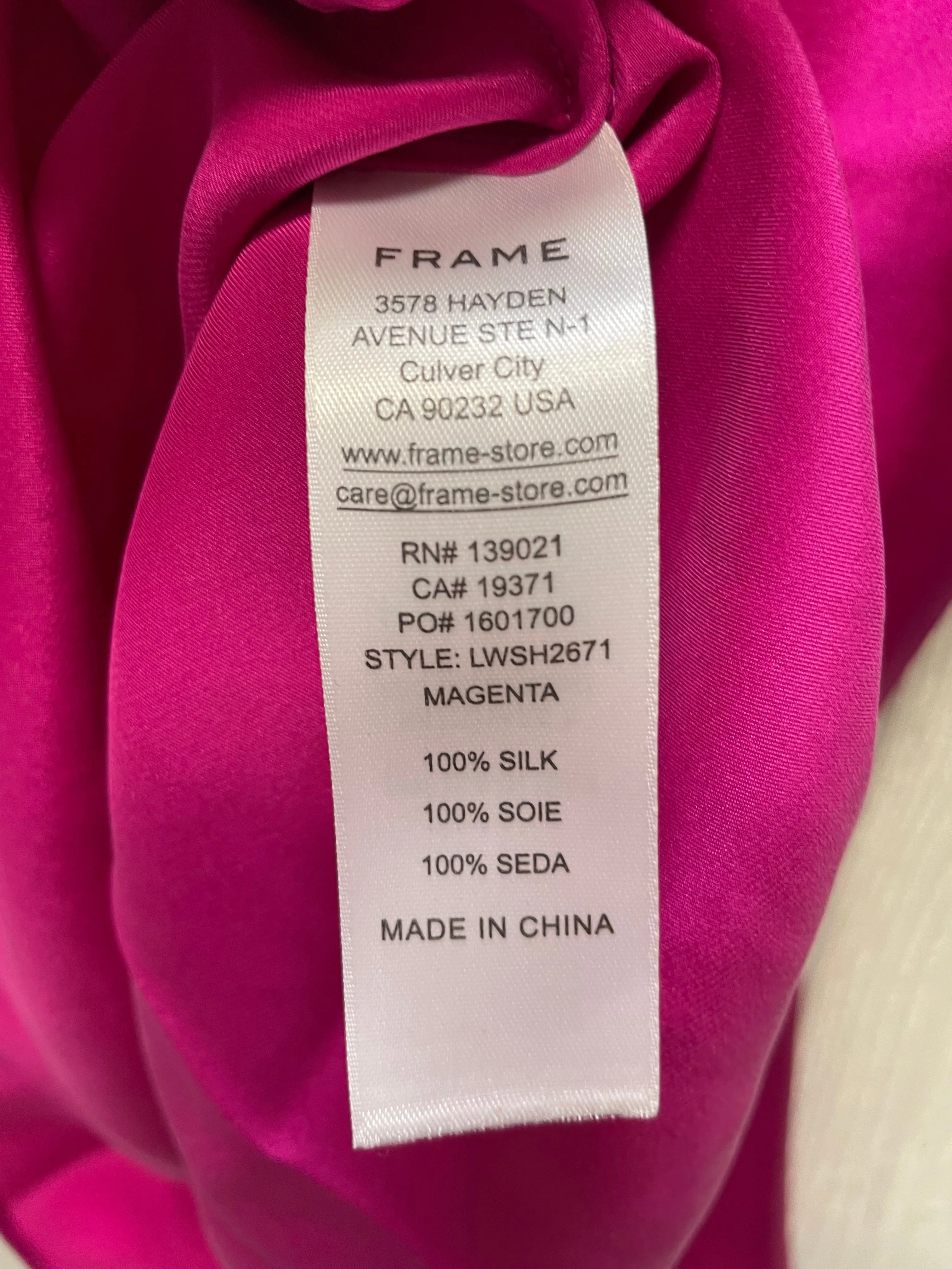 Blouse Sleeveless By Frame In Pink, Size:S