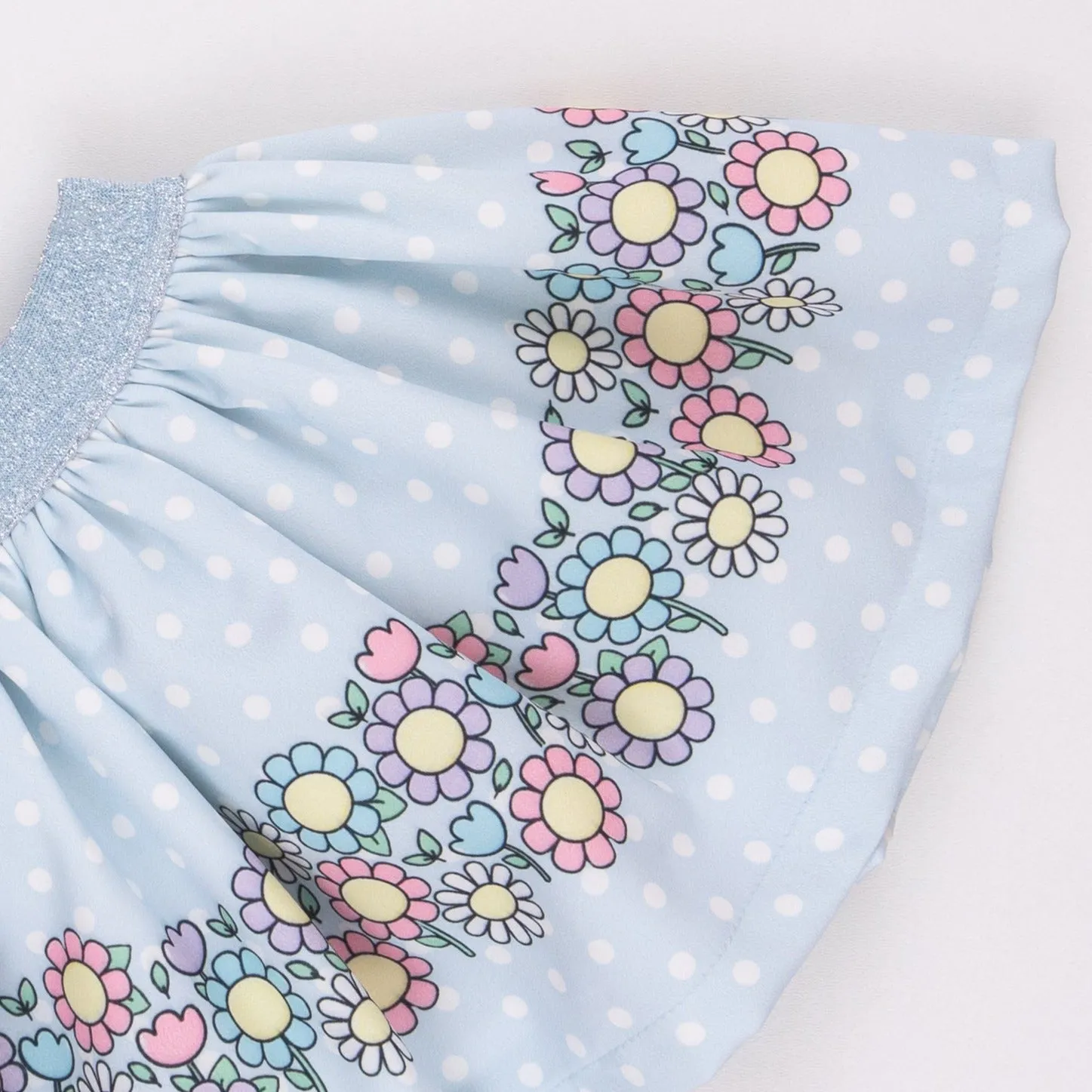 Blue Blossom Girl Skirt Set