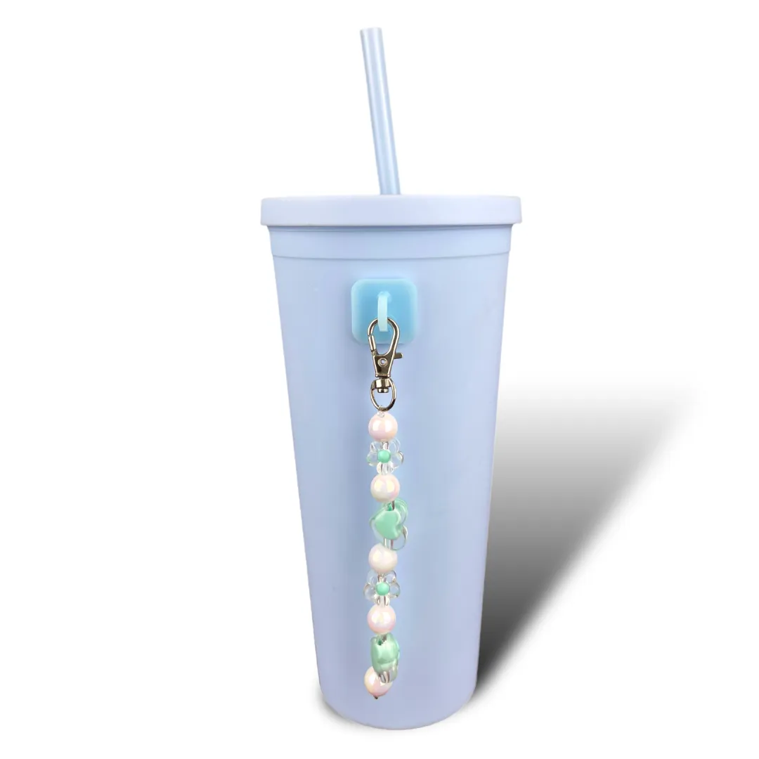 Blue Jelly Bead Charm