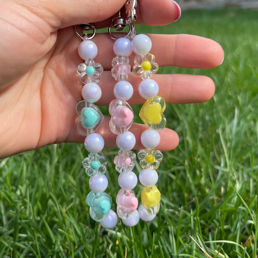 Blue Jelly Bead Charm