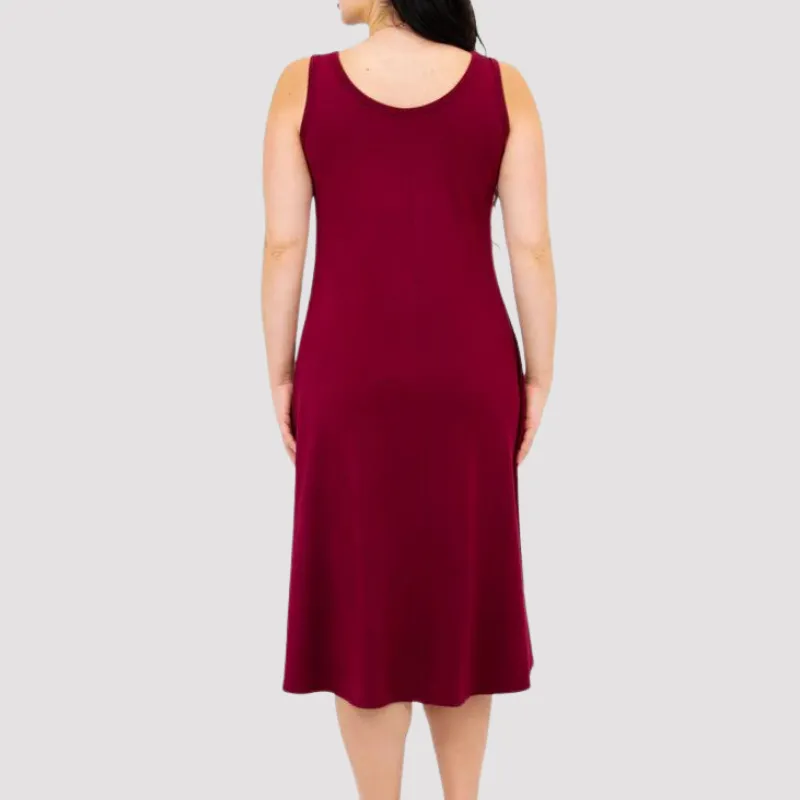 Blue Sky Becca Dress Burgundy