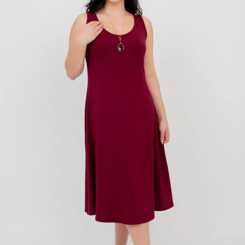 Blue Sky Becca Dress Burgundy