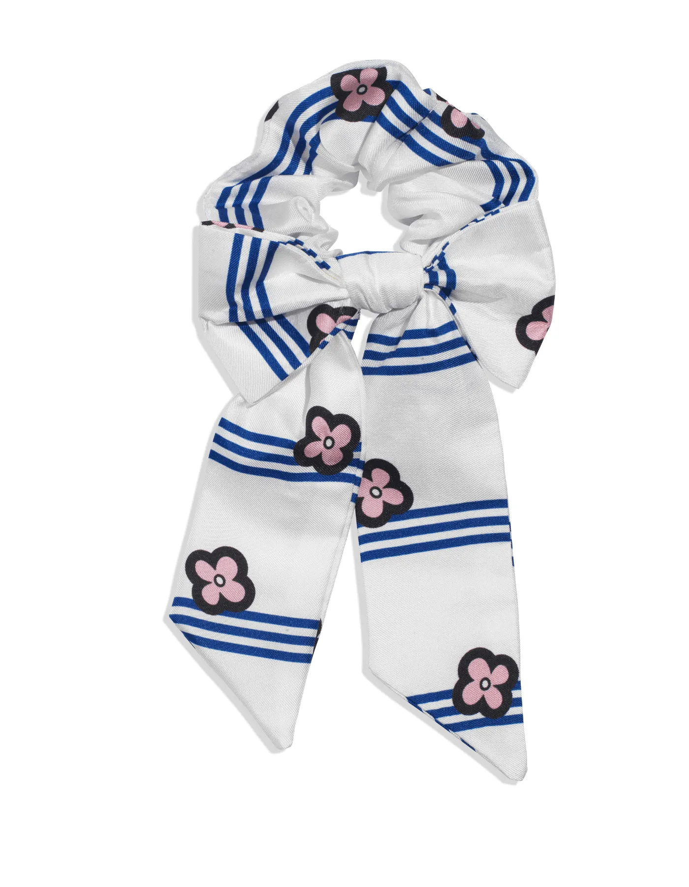 Bow Silk Scrunchie