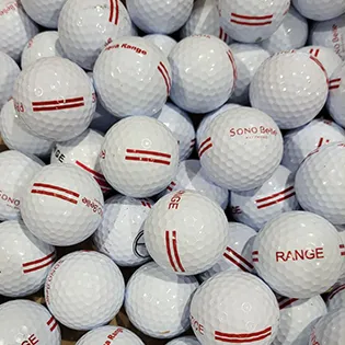 Bulk Red Stripe Practice Range Balls