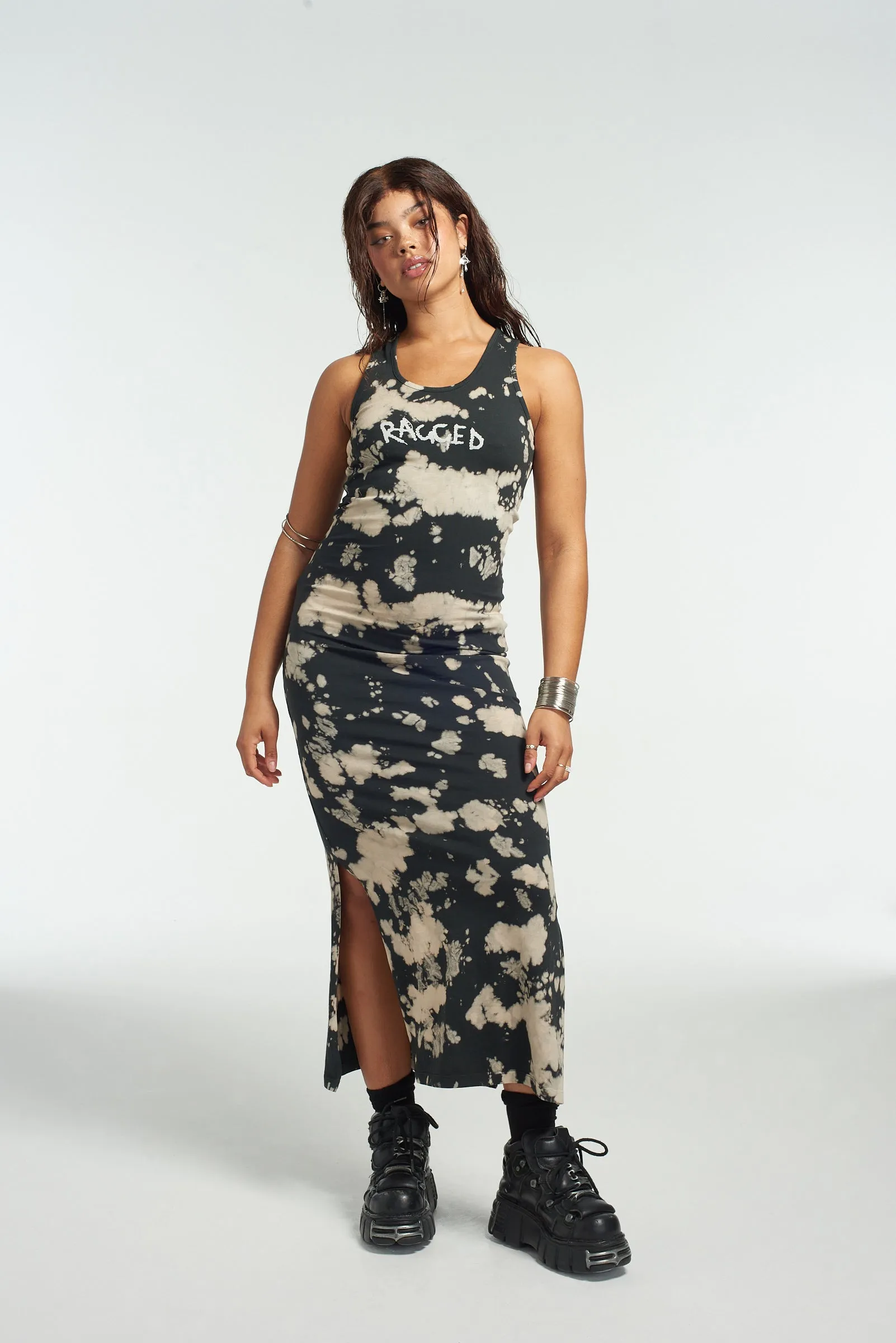 Burn Jersey Racer Maxi Dress