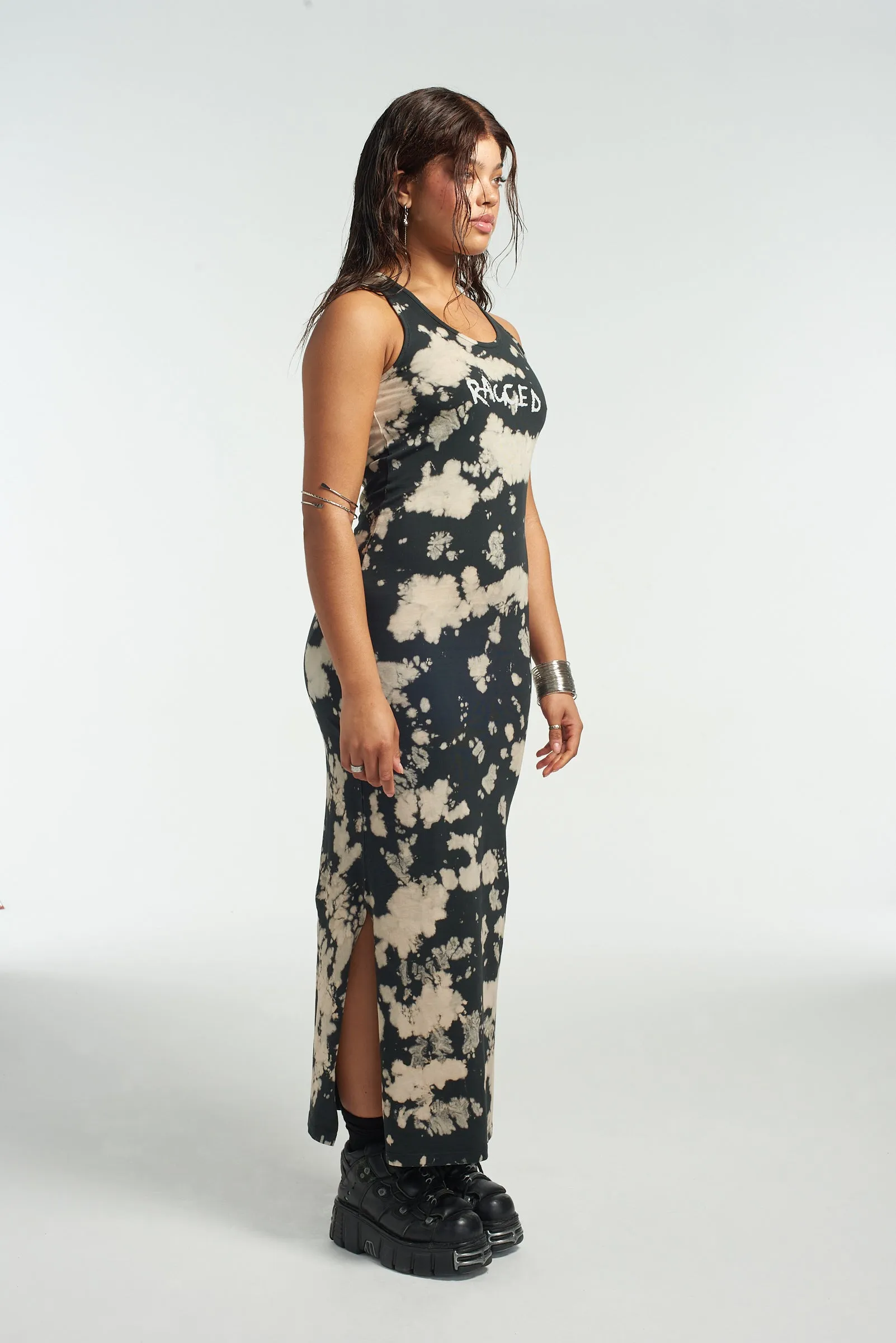 Burn Jersey Racer Maxi Dress