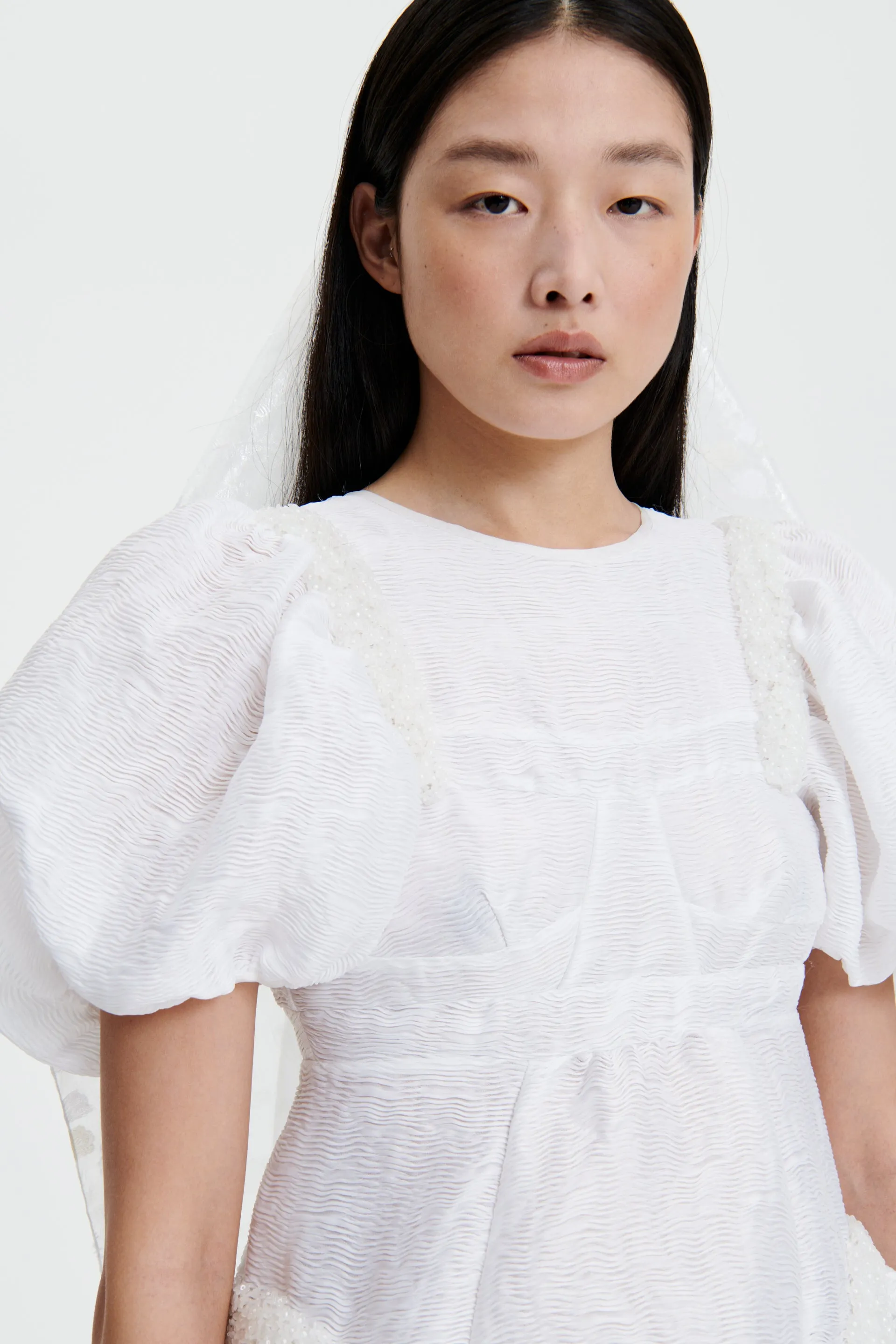 CAITLIN | DRESS DUNES MATELASSÉ WHITE BRIDAL