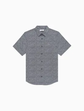 Calvin Klein Stretch Cotton Printed Short Sleeve Shirt - Men