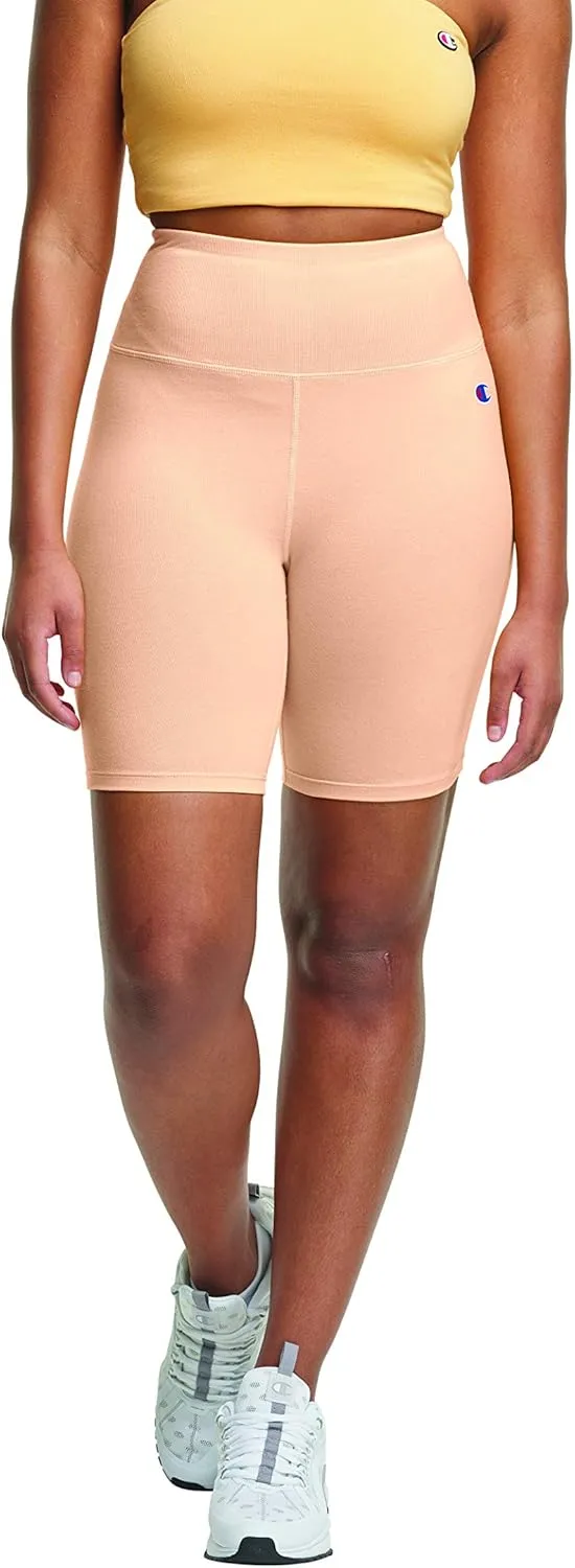 Champion Everyday Stretch, Womens Cotton Bike Shorts, 7" Inseam