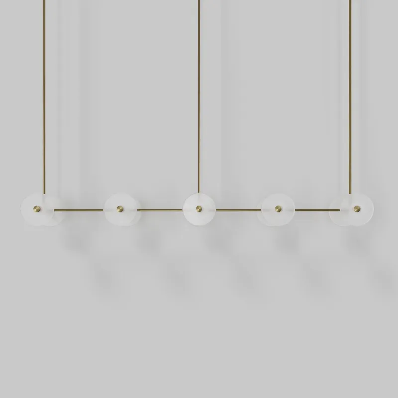 Coral 10lt Linear Rod Pendant