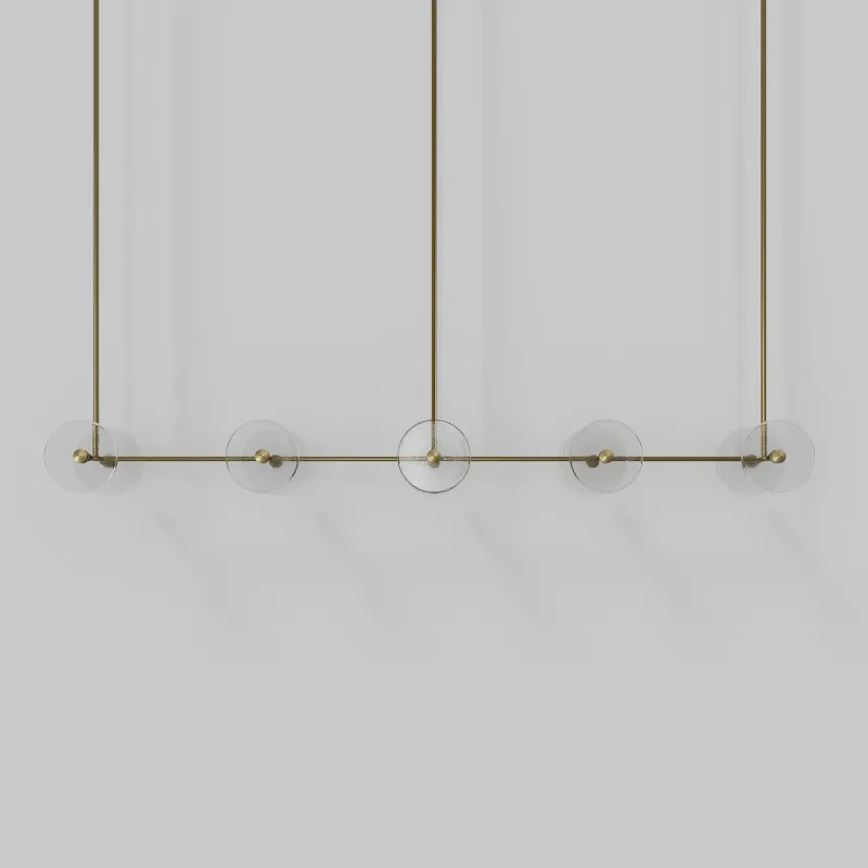 Coral 10lt Linear Rod Pendant