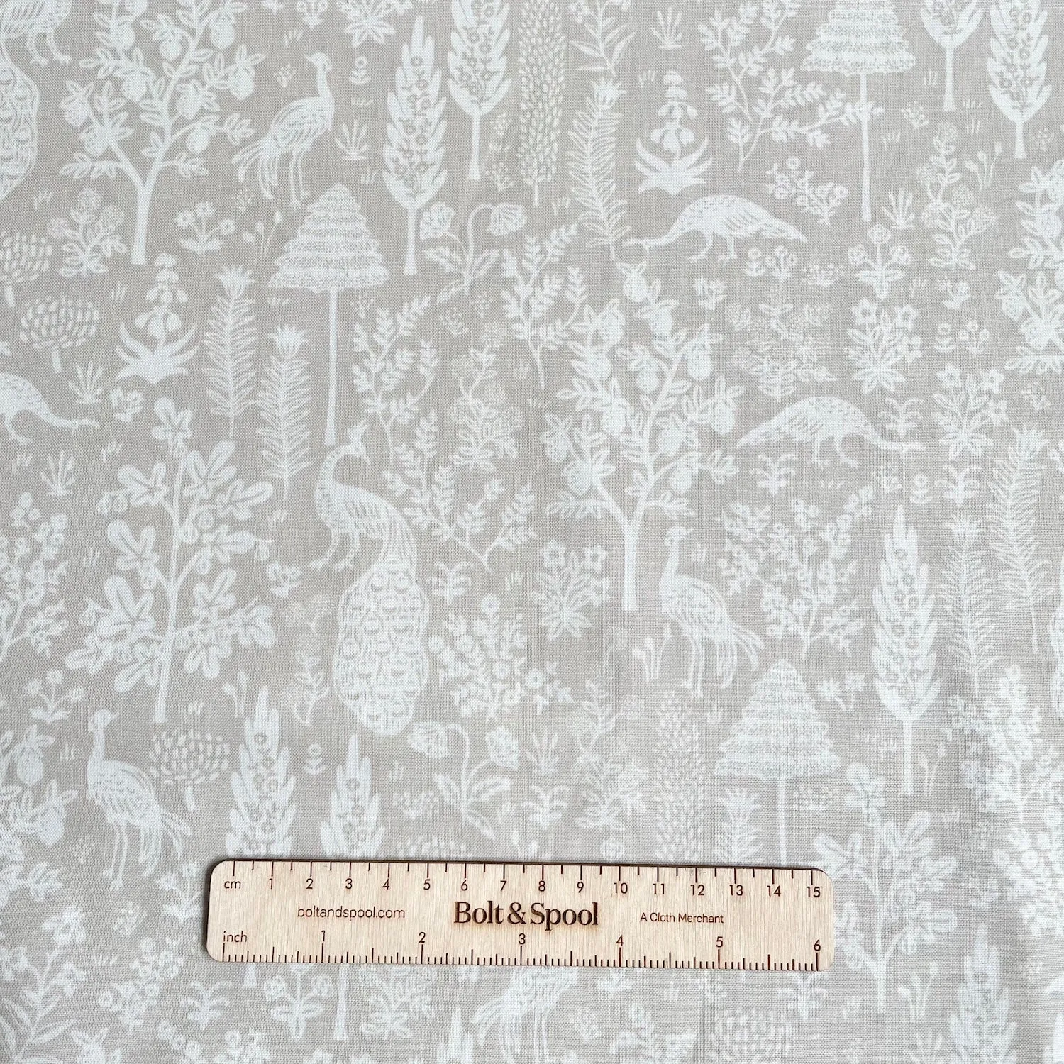 Cotton   Steel : Rifle Paper Co. Camont - Menagerie Silhouette Khaki