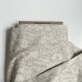 Cotton   Steel : Rifle Paper Co. Camont - Menagerie Silhouette Khaki