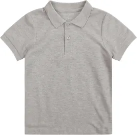 CUNYI Boys' Cotton Pique Polo Shirts Uniform Short Sleeve Tops