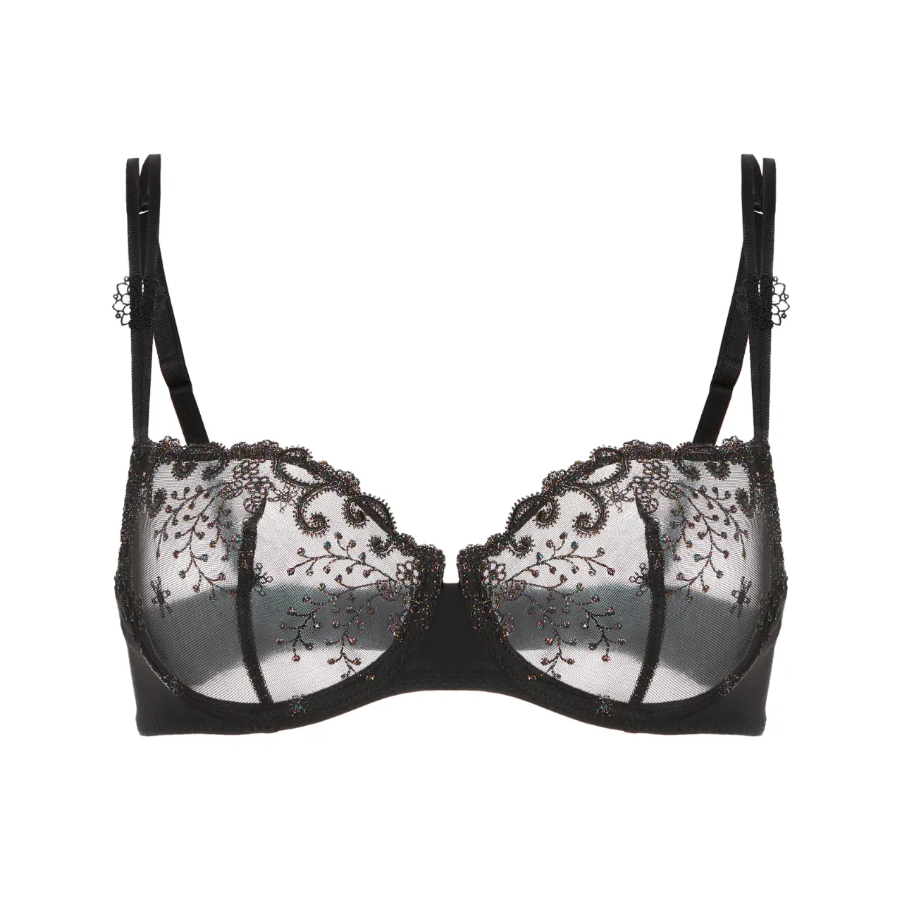Delice Half Cup Bra in Gem Black