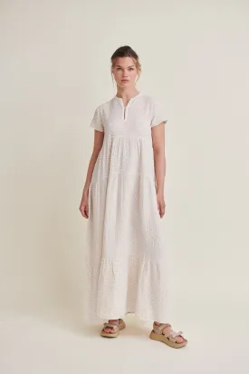 Ember Layered Dress - Birch / Amber Brown / Blue Horizon