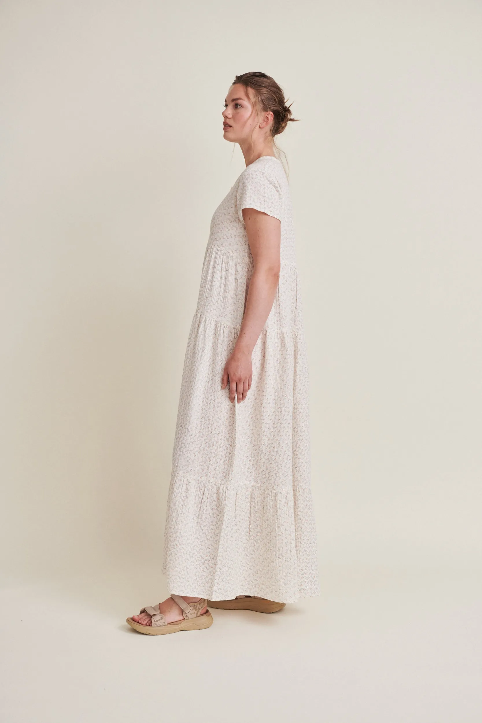Ember Layered Dress - Birch / Amber Brown / Blue Horizon