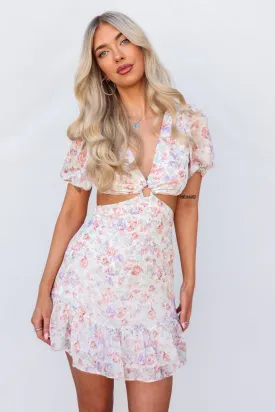 Emz Mini Dress - Blush Floral