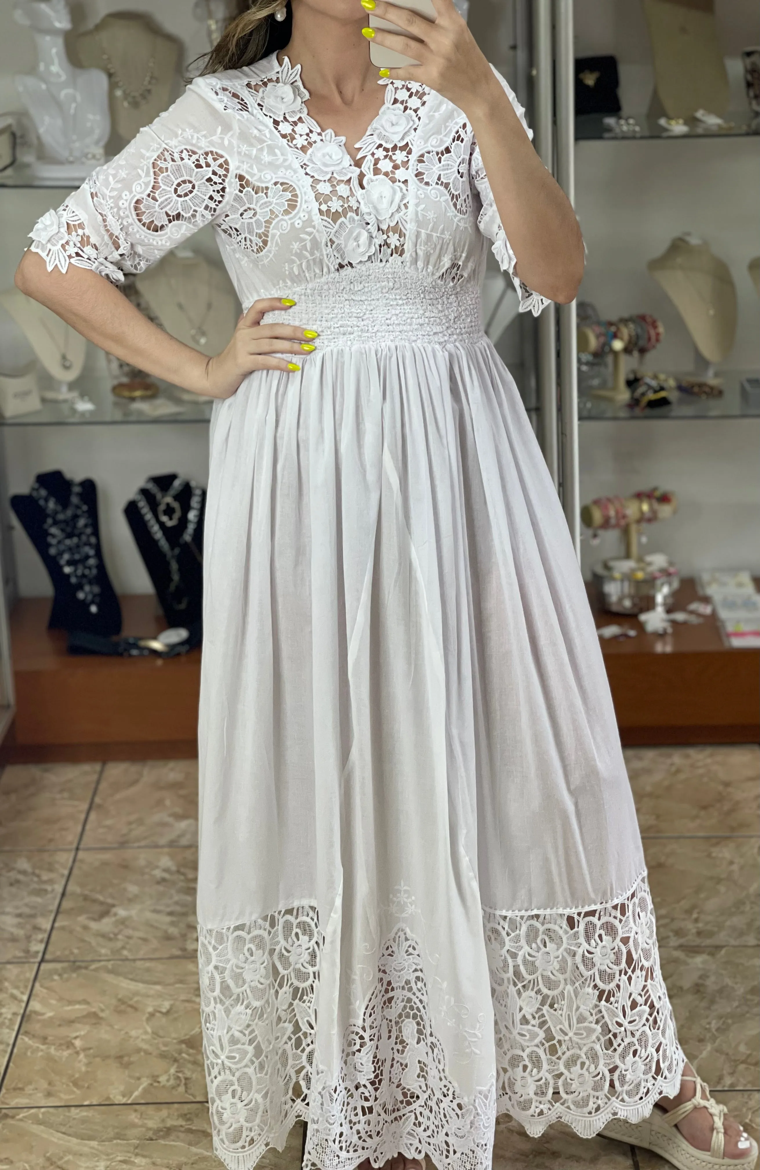 Estela OS Maxi Boho Dress