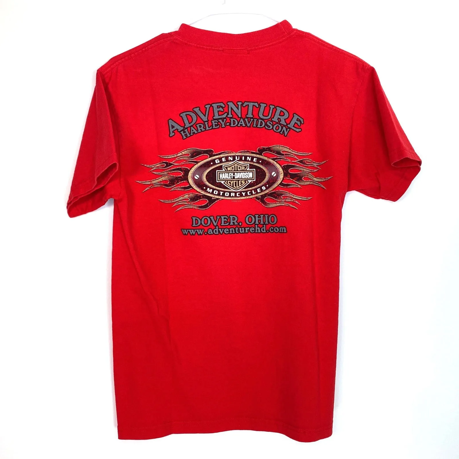 Exciting Harley-Davidson Mens T-Shirt Adventure Red S Very Good