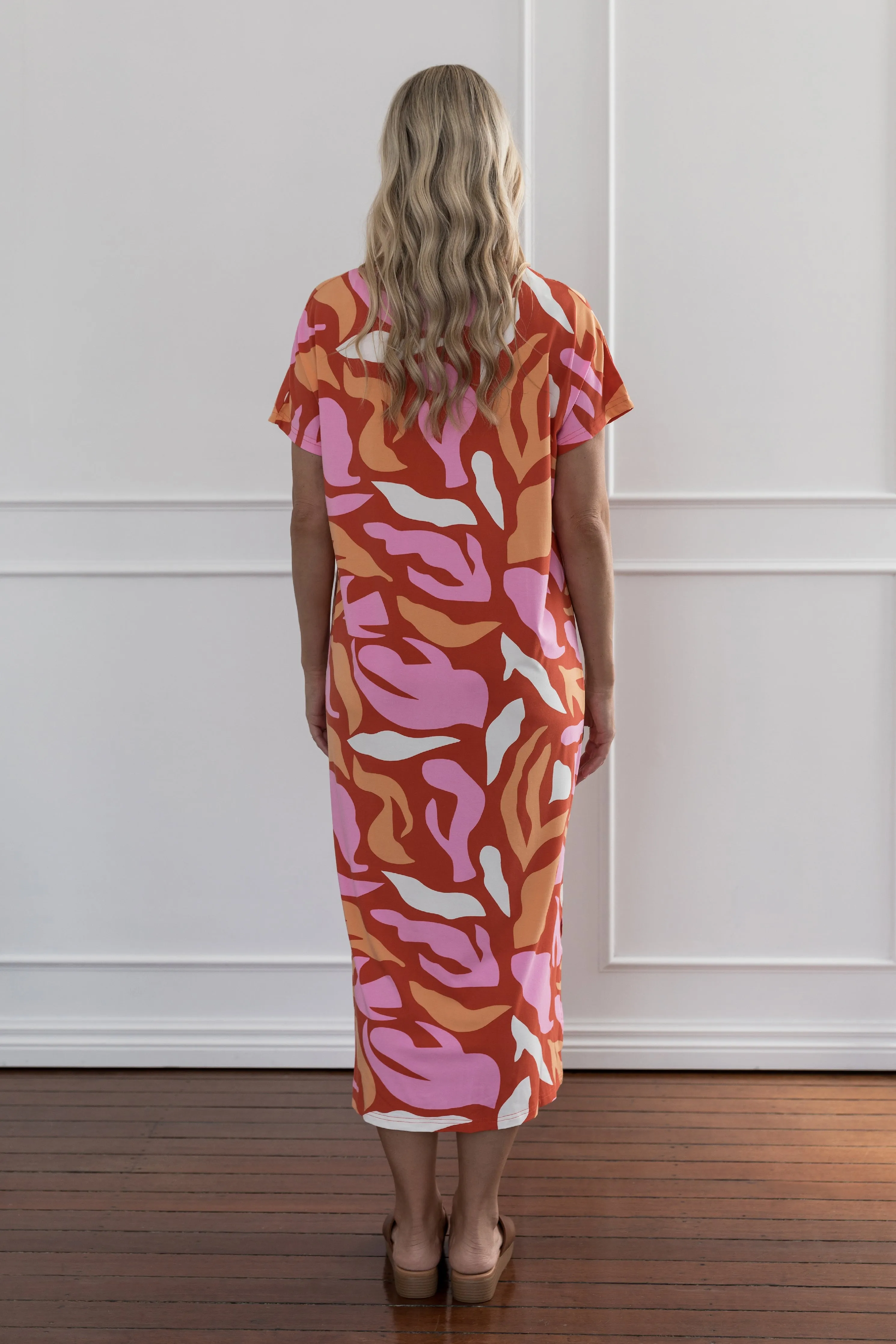 FINAL SALE Destiny Dress in Coral Reef