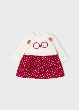 Newborn Mayoral Fleece Baby Girls Dress | Soft and Cozy