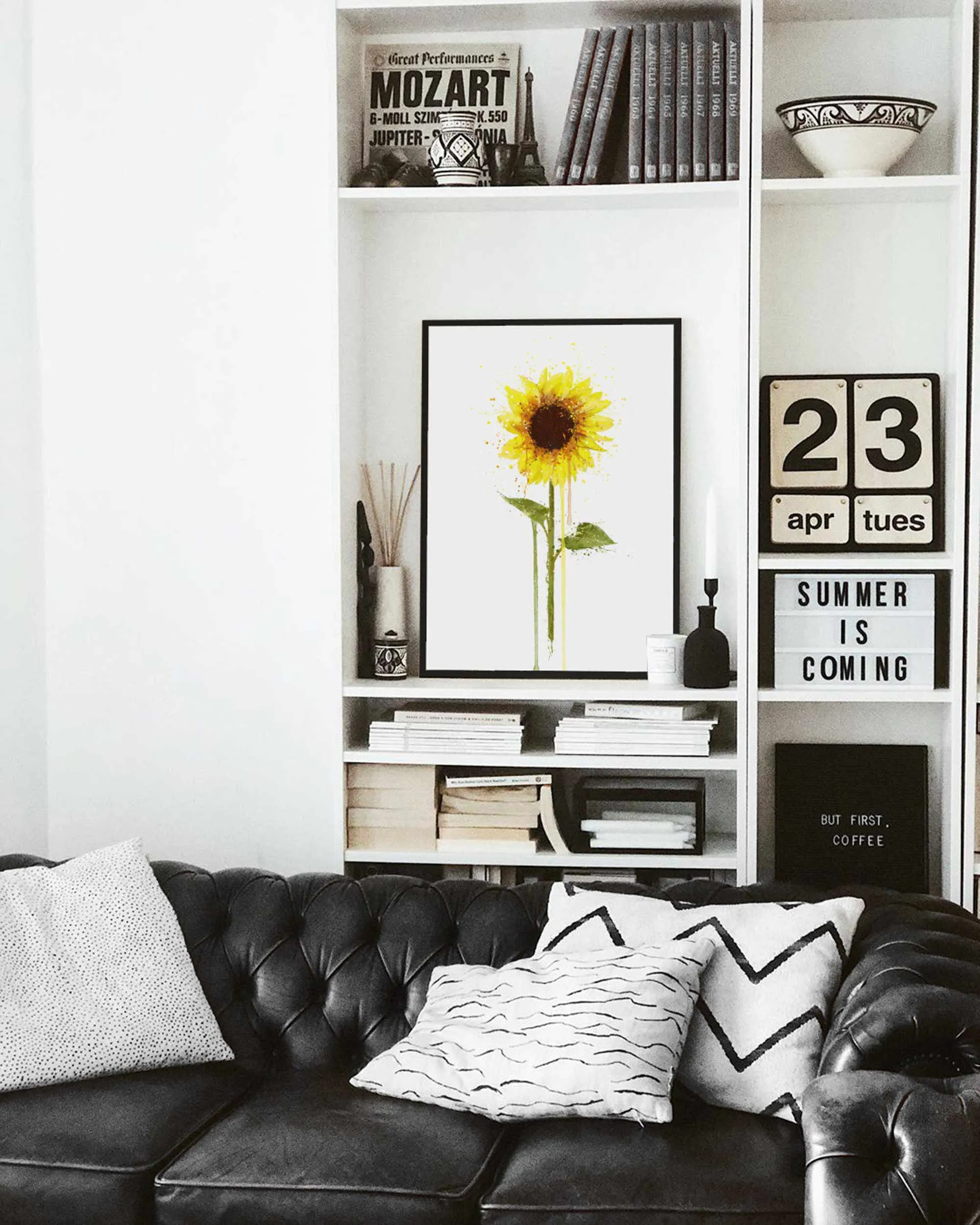 Flower Wall Art Print 'Sunflower'