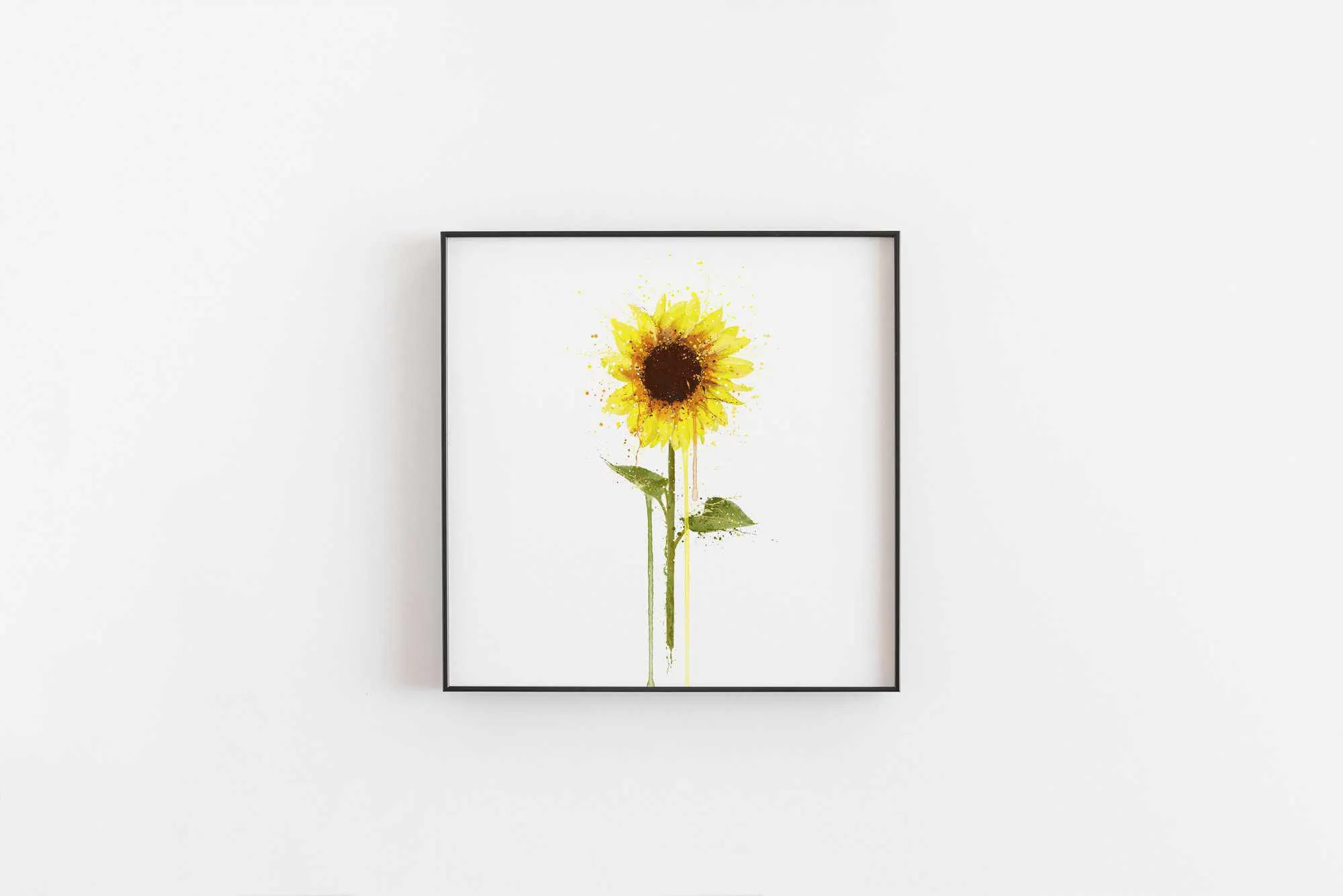Flower Wall Art Print 'Sunflower'