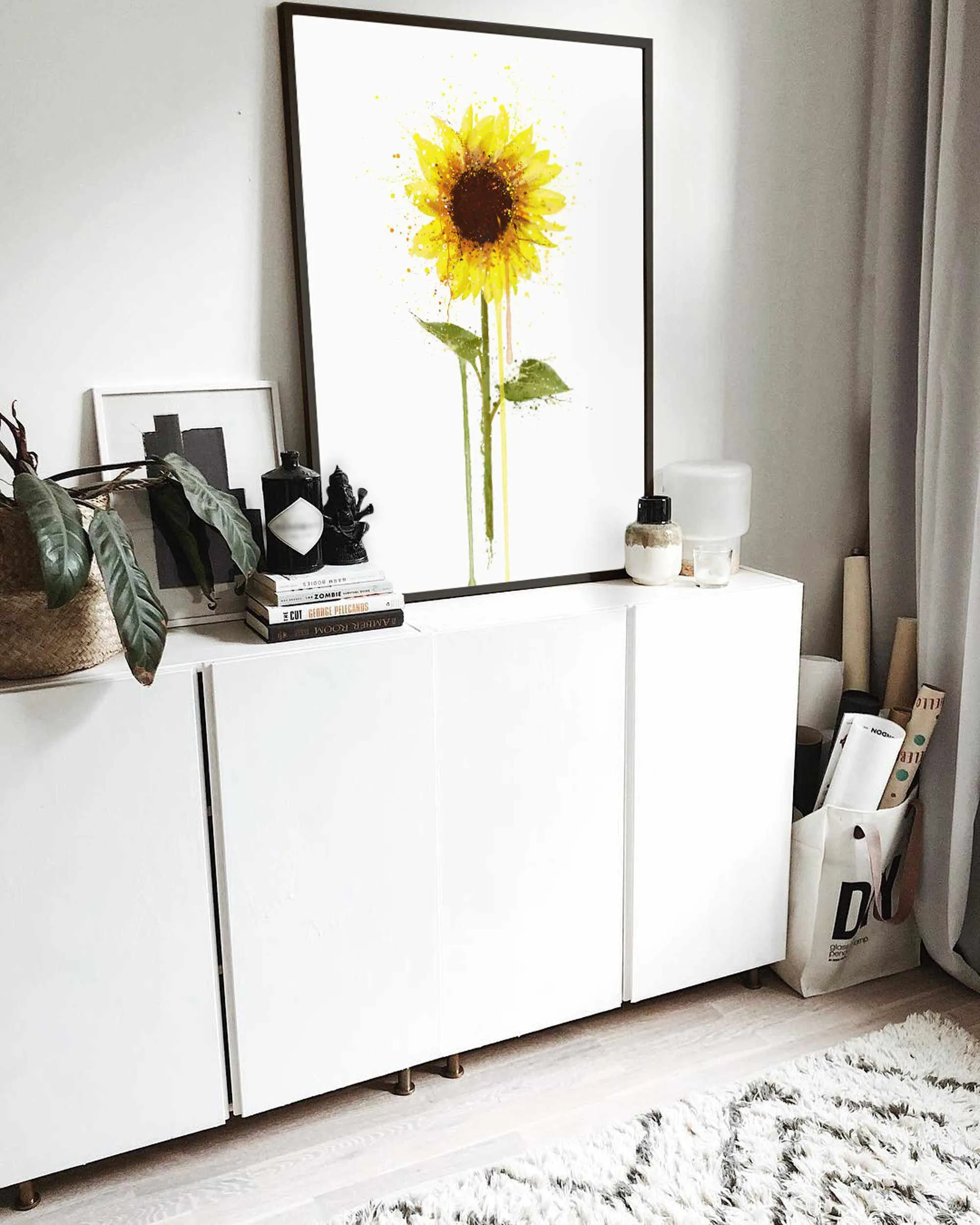 Flower Wall Art Print 'Sunflower'