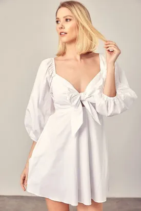 Front Tie Romper Dress