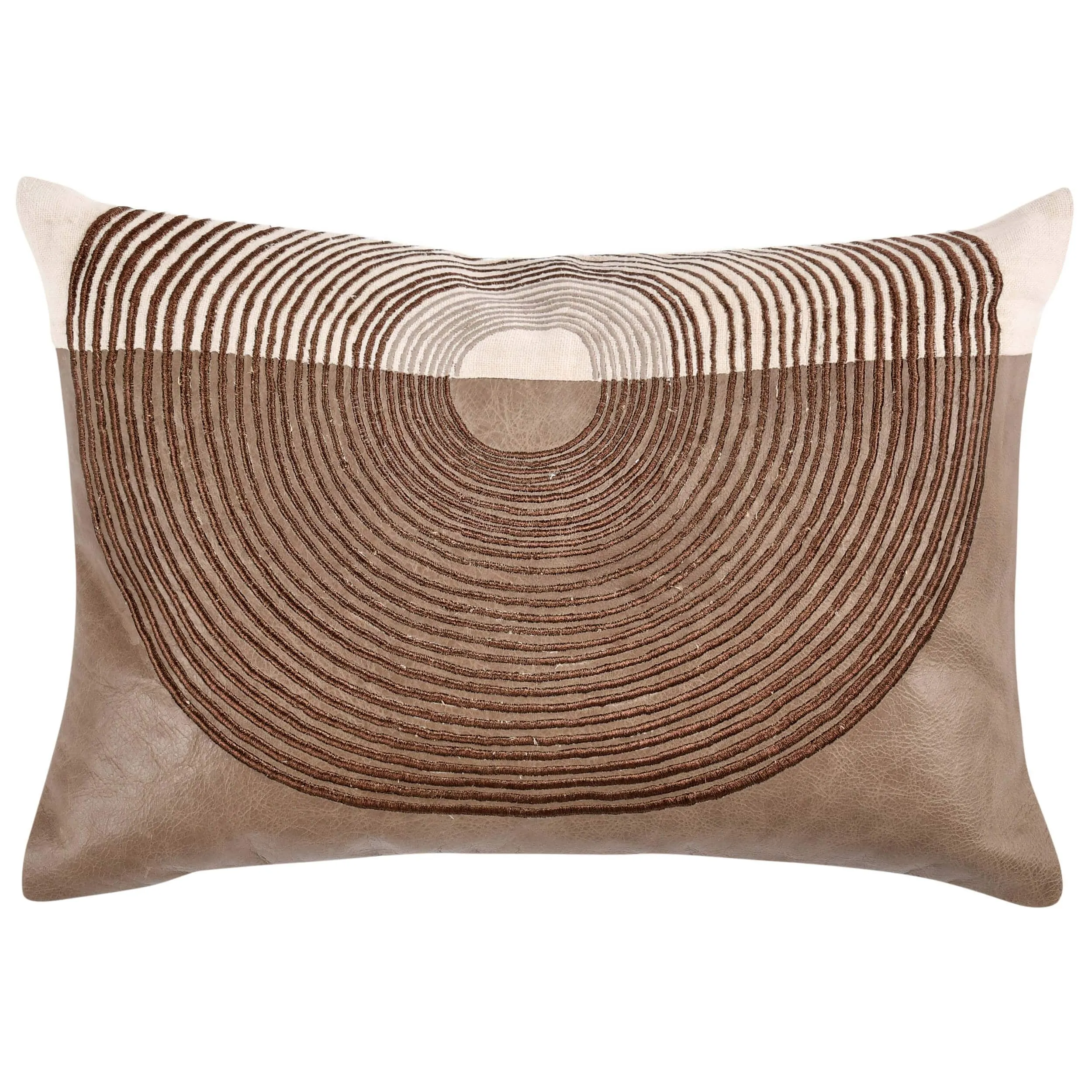 Granville Lumbar Pillow, Sandstorm Taupe/Gold