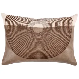 Granville Lumbar Pillow, Sandstorm Taupe/Gold